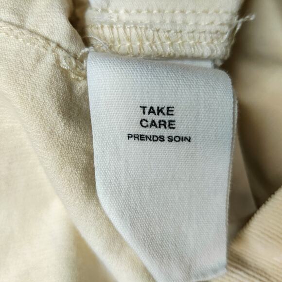 Avec Les Filles Wide Leg Cropped Corduroy Fisherman Pants 10 Preppy Academia - Picture 9 of 14